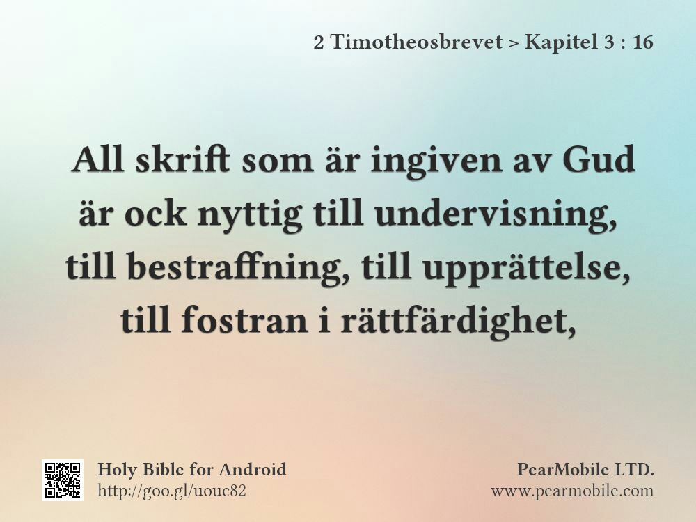 2 Timotheosbrevet, Kapitel 3:16